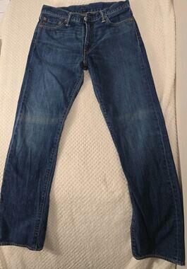 Levi's 541 Athletic Taper Jeans Mens 33x34 Blue Medium Wash Denim Stretch #0135